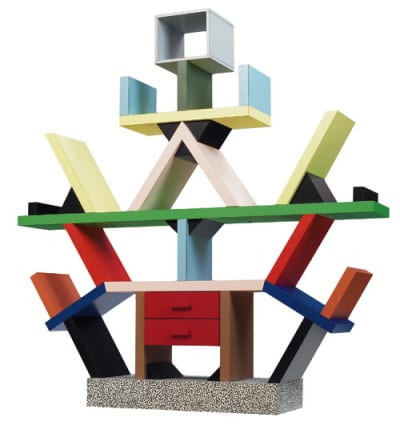 1980s Ettore Sottsass Carlton bookcase by Memphis Italy